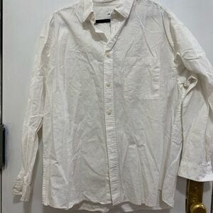 H&M Casual White Button Down Shirt